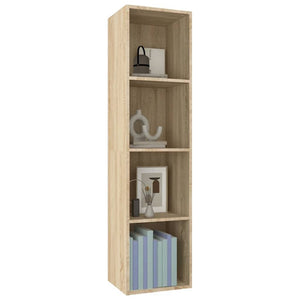 Βιβλιοθήκη/Έπιπλο TV Sonoma Δρυς 36x30x143 εκ. από Επεξ. Ξύλο - Pakobazaar