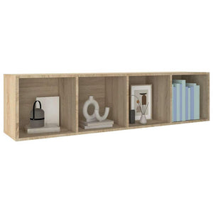 Βιβλιοθήκη/Έπιπλο TV Sonoma Δρυς 36x30x143 εκ. από Επεξ. Ξύλο - Pakobazaar