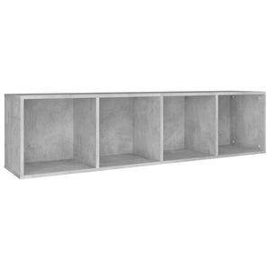 Βιβλιοθήκη/Έπιπλο TV Γκρι Σκυροδέματος 36x30x143 εκ Επεξ. Ξύλο