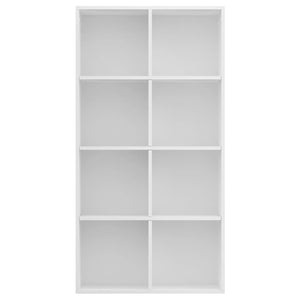 Ραφιέρα/Βιβλιοθήκη Λευκή 66 x 30 x 130 εκ. από Επεξ. Ξύλο - Pakobazaar