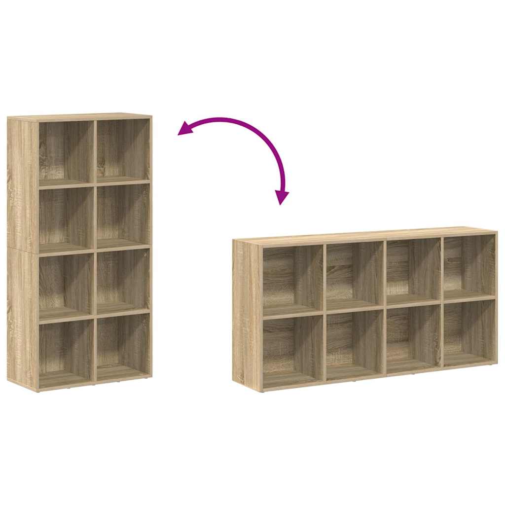 Ραφιέρα/Βιβλιοθήκη Sonoma Δρυς 66x30x130 εκ. από Επεξ. Ξύλο - Pakobazaar