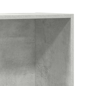 Ραφιέρα/Βιβλιοθήκη Γκρι Σκυροδέματος 66x30x130 εκ. Επεξ. Ξύλο