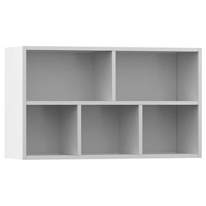 Ραφιέρα / Βιβλιοθήκη Λευκή 50 x 25 x 80 εκ. από Επεξ. Ξύλο
