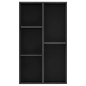 Ραφιέρα / Βιβλιοθήκη Μαύρη 50 x 25 x 80 εκ. από Επεξ. Ξύλο