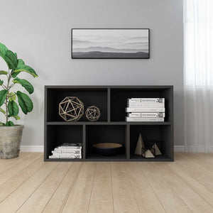 Ραφιέρα / Βιβλιοθήκη Μαύρη 50 x 25 x 80 εκ. από Επεξ. Ξύλο
