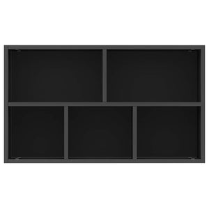 Ραφιέρα / Βιβλιοθήκη Μαύρη 50 x 25 x 80 εκ. από Επεξ. Ξύλο