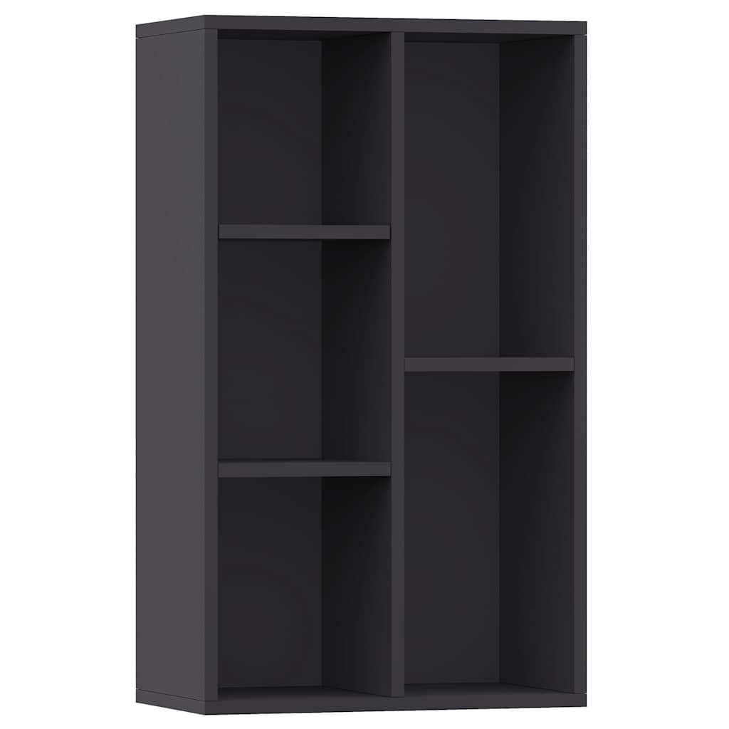 Ραφιέρα / Βιβλιοθήκη Γκρι 50 x 25 x 80 εκ. από Μοριοσανίδα