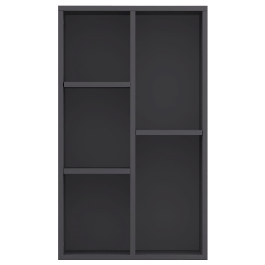 Ραφιέρα / Βιβλιοθήκη Γκρι 50 x 25 x 80 εκ. από Μοριοσανίδα