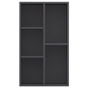 Ραφιέρα / Βιβλιοθήκη Γκρι 50 x 25 x 80 εκ. από Μοριοσανίδα