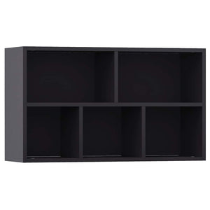 Ραφιέρα / Βιβλιοθήκη Γκρι 50 x 25 x 80 εκ. από Μοριοσανίδα