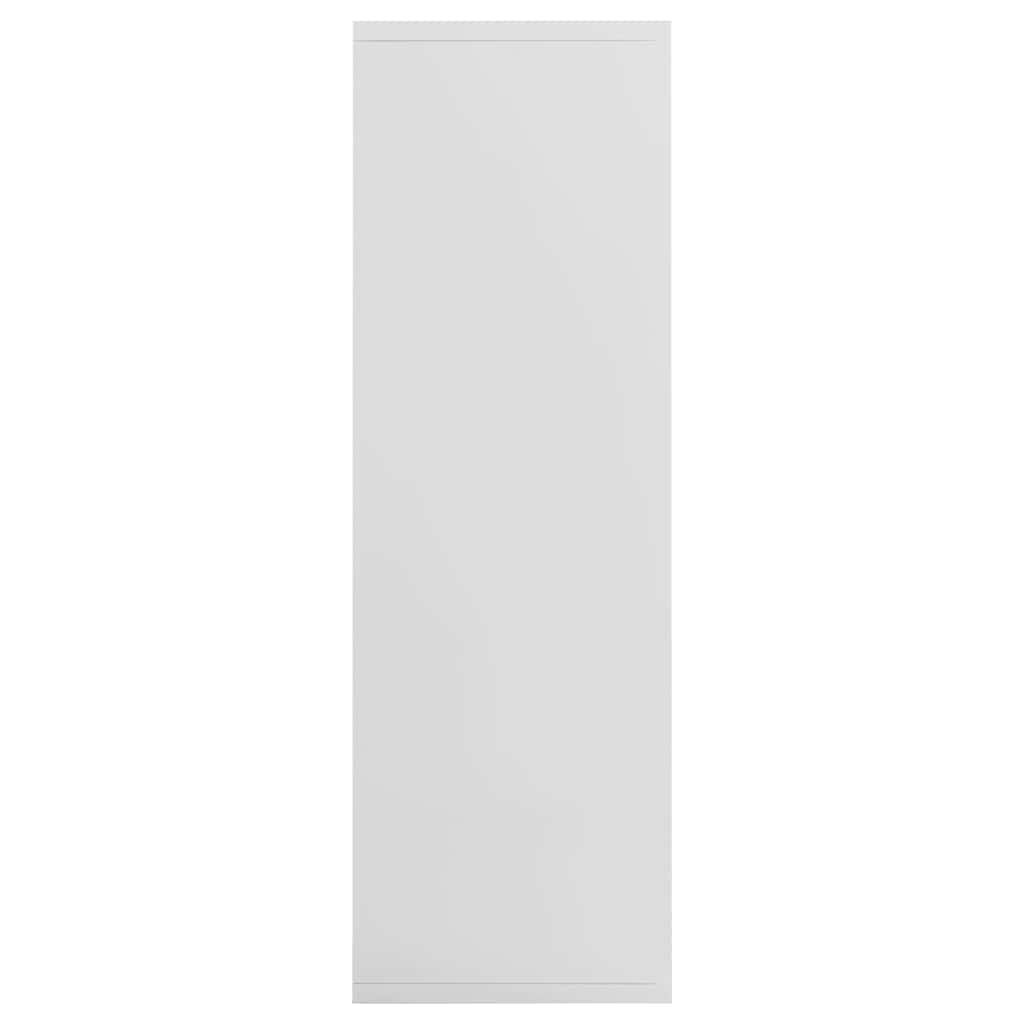 Ραφιέρα / Βιβλιοθήκη Γυαλιστερό Λευκό 50x25x80 εκ. Επεξ. Ξύλο