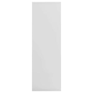 Ραφιέρα / Βιβλιοθήκη Γυαλιστερό Λευκό 50x25x80 εκ. Επεξ. Ξύλο