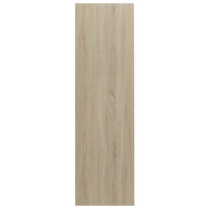 Βιβλιοθήκη Λευκή/Sonoma Δρυς 97,5x29,5x100 εκ. από Επεξ. Ξύλο