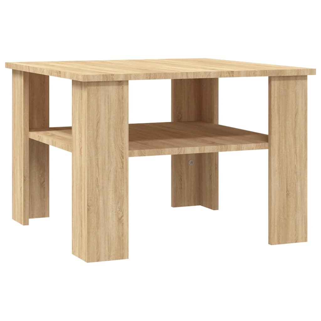 Τραπεζάκι Σαλονιού Sonoma Δρυς 60x60x42 εκ. από Επεξ. Ξύλο