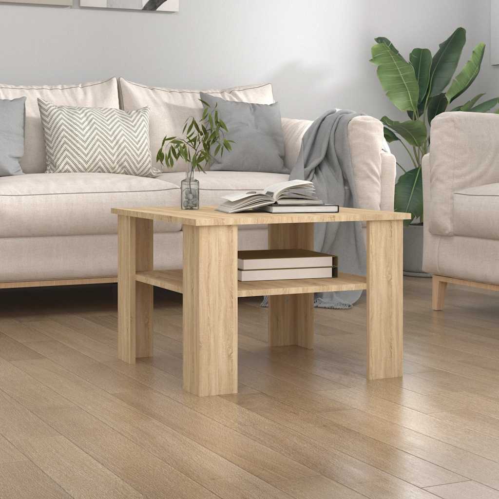 Τραπεζάκι Σαλονιού Sonoma Δρυς 60x60x42 εκ. από Επεξ. Ξύλο