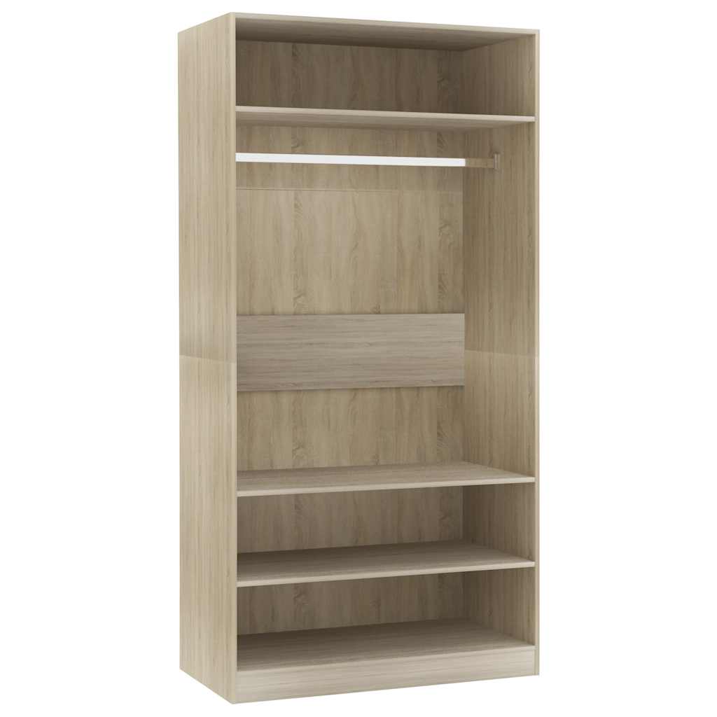 Ντουλάπα Χρώμα Sonoma Δρυς 100 x 50 x 200 εκ. από Επεξ. Ξύλο