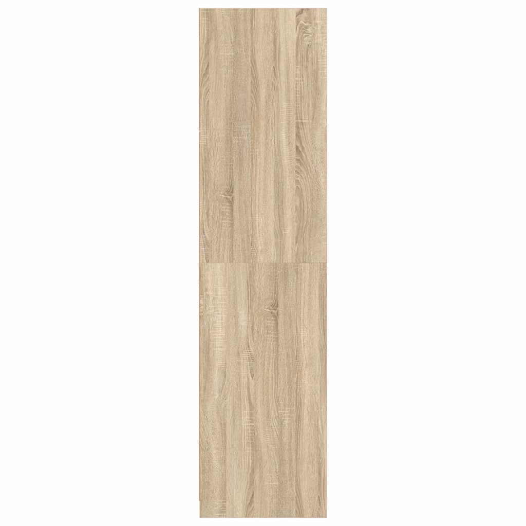 Ντουλάπα Λευκή / Sonoma Δρυς 100 x 50 x 200 εκ. από Μοριοσανίδα
