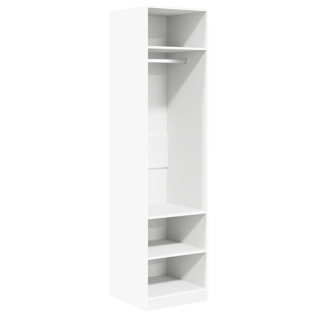 Ντουλάπα Λευκή 50 x 50 x 200 εκ. από Επεξ. Ξύλο - Pakobazaar
