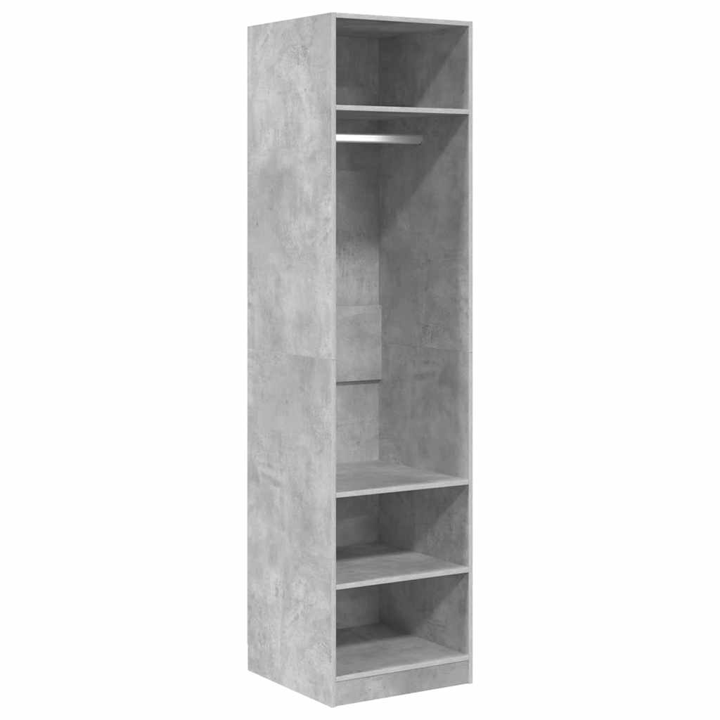 Ντουλάπα Γκρι του Σκυροδέματος 50 x 50 x 200 εκ. Επεξ. Ξύλο