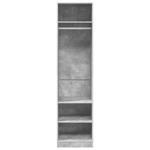 Ντουλάπα Γκρι του Σκυροδέματος 50 x 50 x 200 εκ. Επεξ. Ξύλο