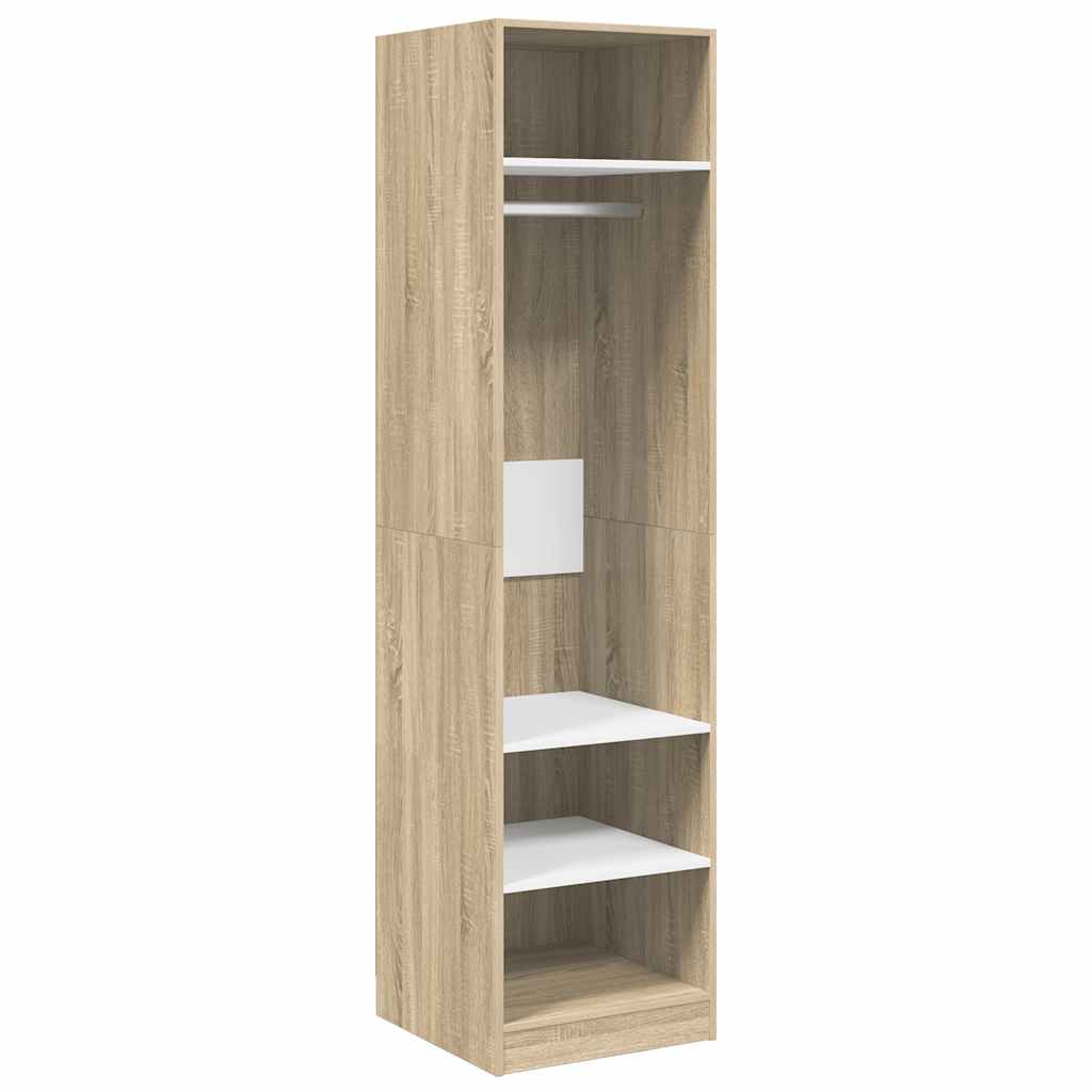 Ντουλάπα Λευκή / Sonoma Δρυς 50 x 50 x 200 εκ. από Μοριοσανίδα