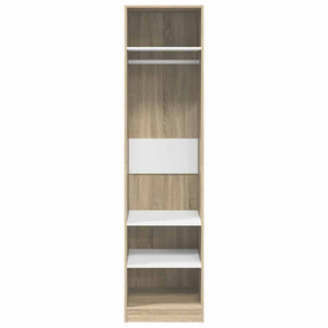Ντουλάπα Λευκή / Sonoma Δρυς 50 x 50 x 200 εκ. από Μοριοσανίδα