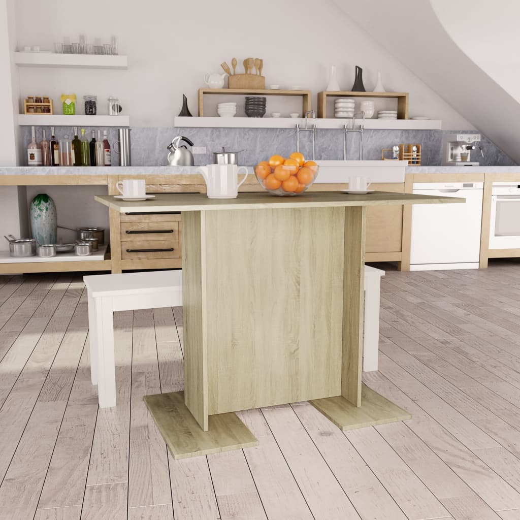 Τραπεζαρία Sonoma Δρυς 110 x 60 x 75 εκ. από Επεξ. Ξύλο - Pakobazaar