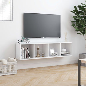 Βιβλιοθήκη/Έπιπλο Τηλεόρασης Λευκό 143 x 30 x 36 εκ.