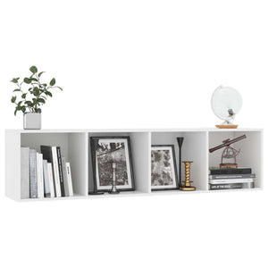 Βιβλιοθήκη/Έπιπλο Τηλεόρασης Λευκό 143 x 30 x 36 εκ.