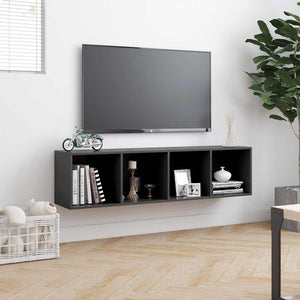 Βιβλιοθήκη/Έπιπλο Τηλεόρασης Γκρι 143 x 30 x 36 εκ.