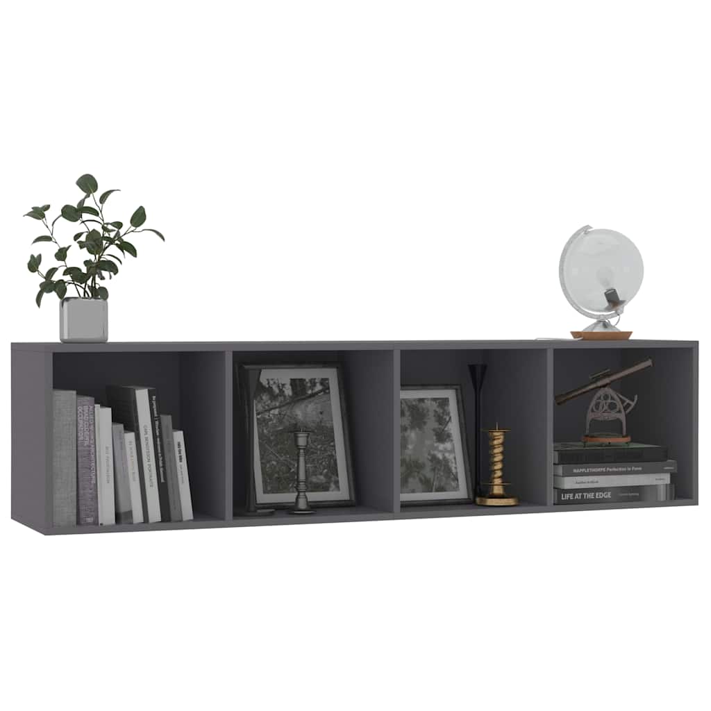 Βιβλιοθήκη/Έπιπλο Τηλεόρασης Γκρι 143 x 30 x 36 εκ.