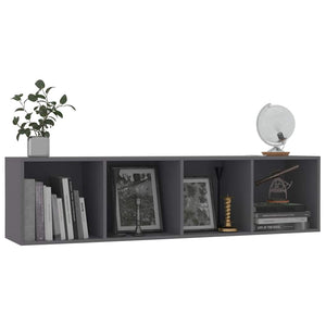 Βιβλιοθήκη/Έπιπλο Τηλεόρασης Γκρι 143 x 30 x 36 εκ.