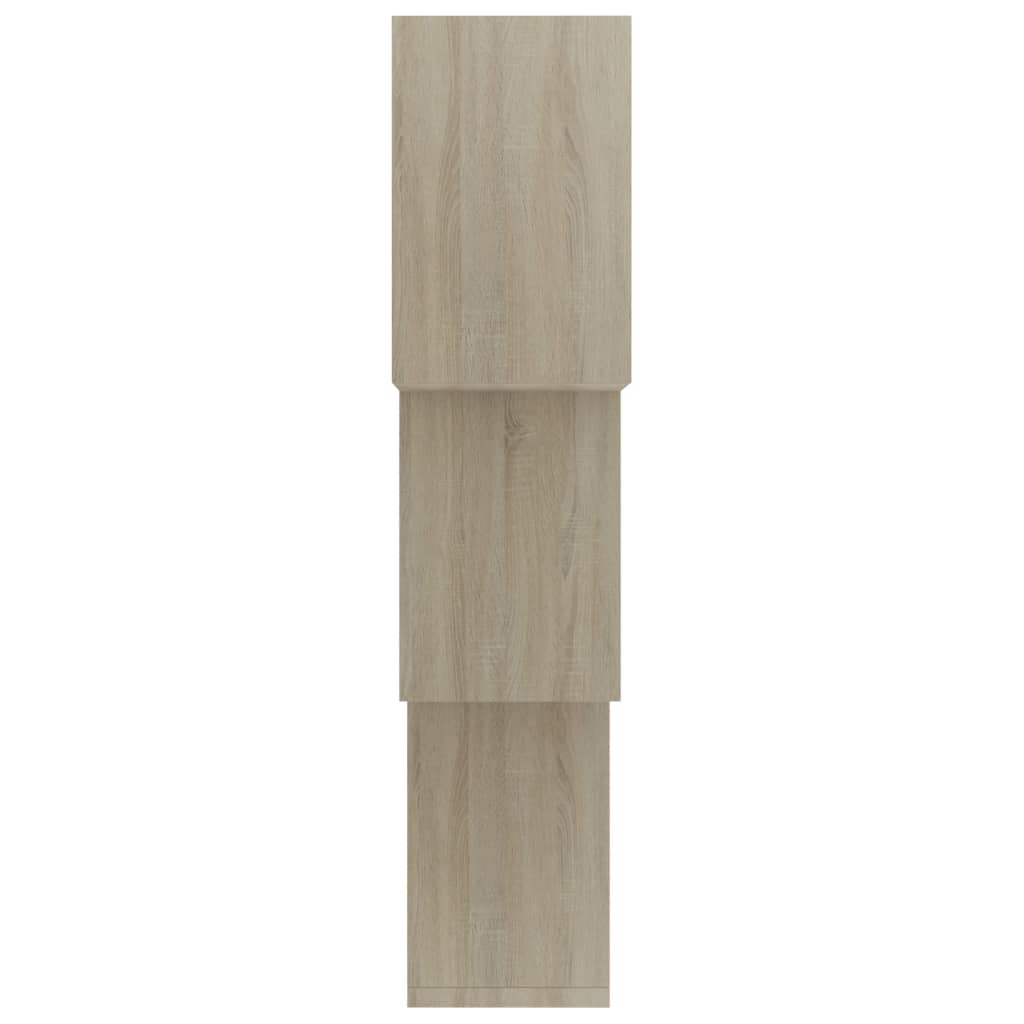 Ράφια Κύβοι Τοίχου Χρώμα Sonoma Δρυς 68x15x68 εκ. Επεξ. Ξύλο