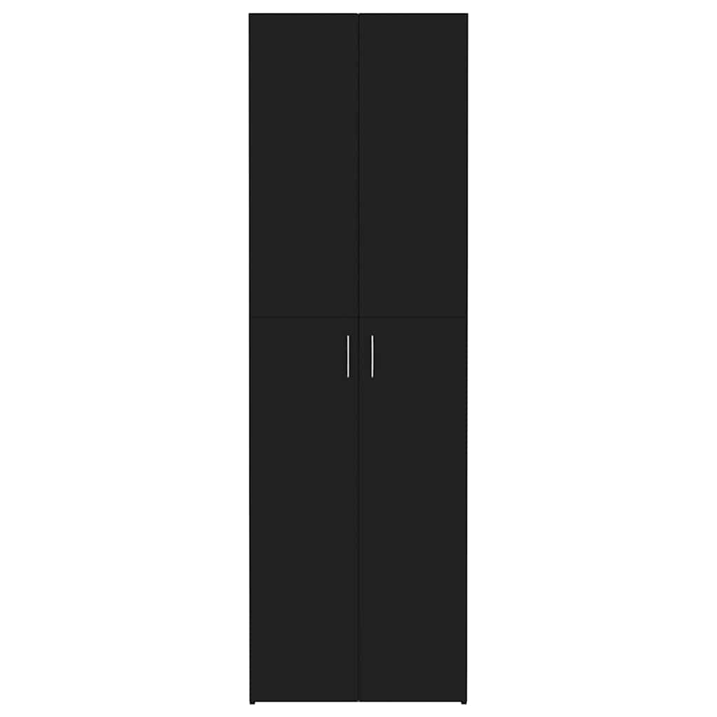 Ντουλάπα Γραφείου Μαύρη 60 x 32 x 190 εκ. από Επεξ. Ξύλο