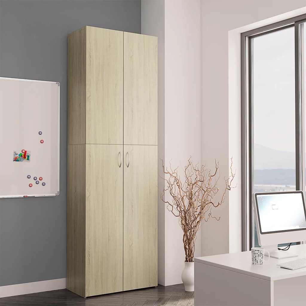 Ντουλάπα Γραφείου Sonoma Δρυς 60 x 32 x 190 εκ. από Επεξ. Ξύλο