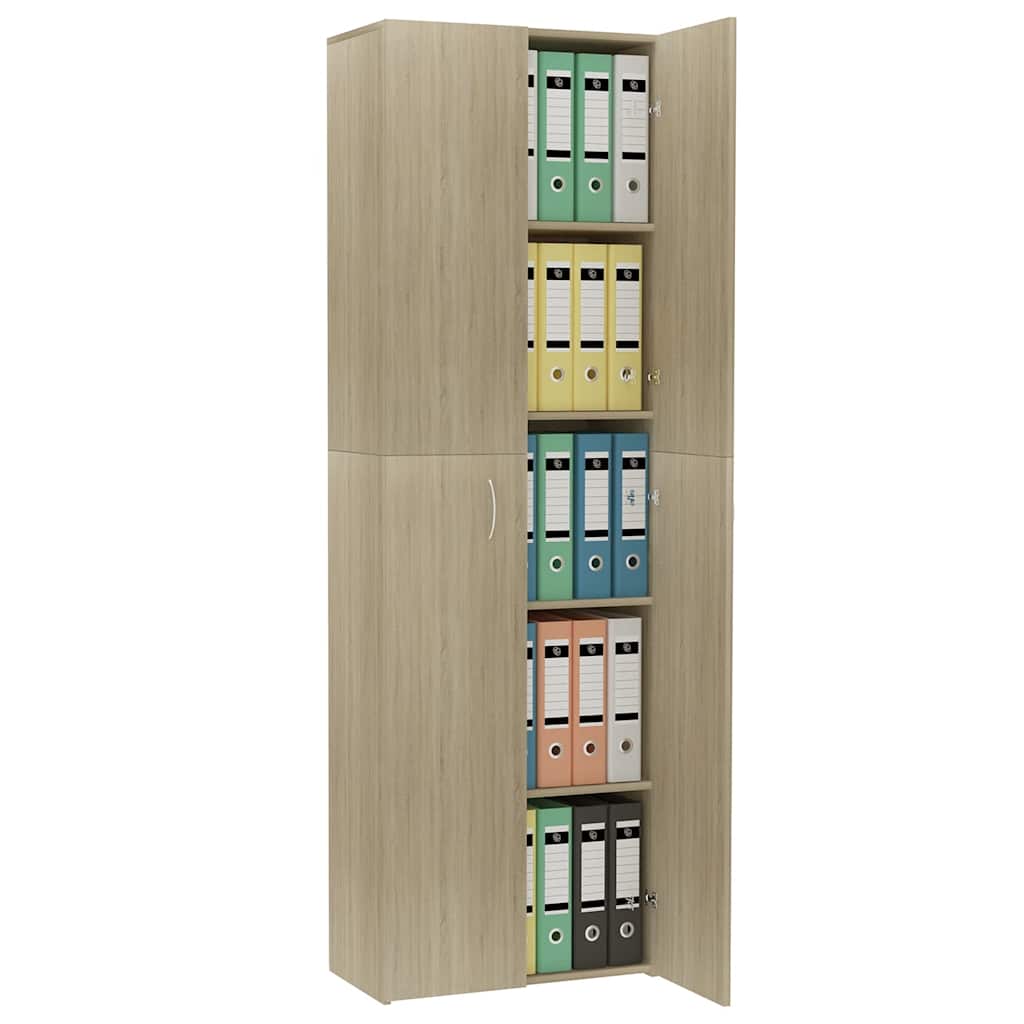 Ντουλάπα Γραφείου Sonoma Δρυς 60 x 32 x 190 εκ. από Επεξ. Ξύλο