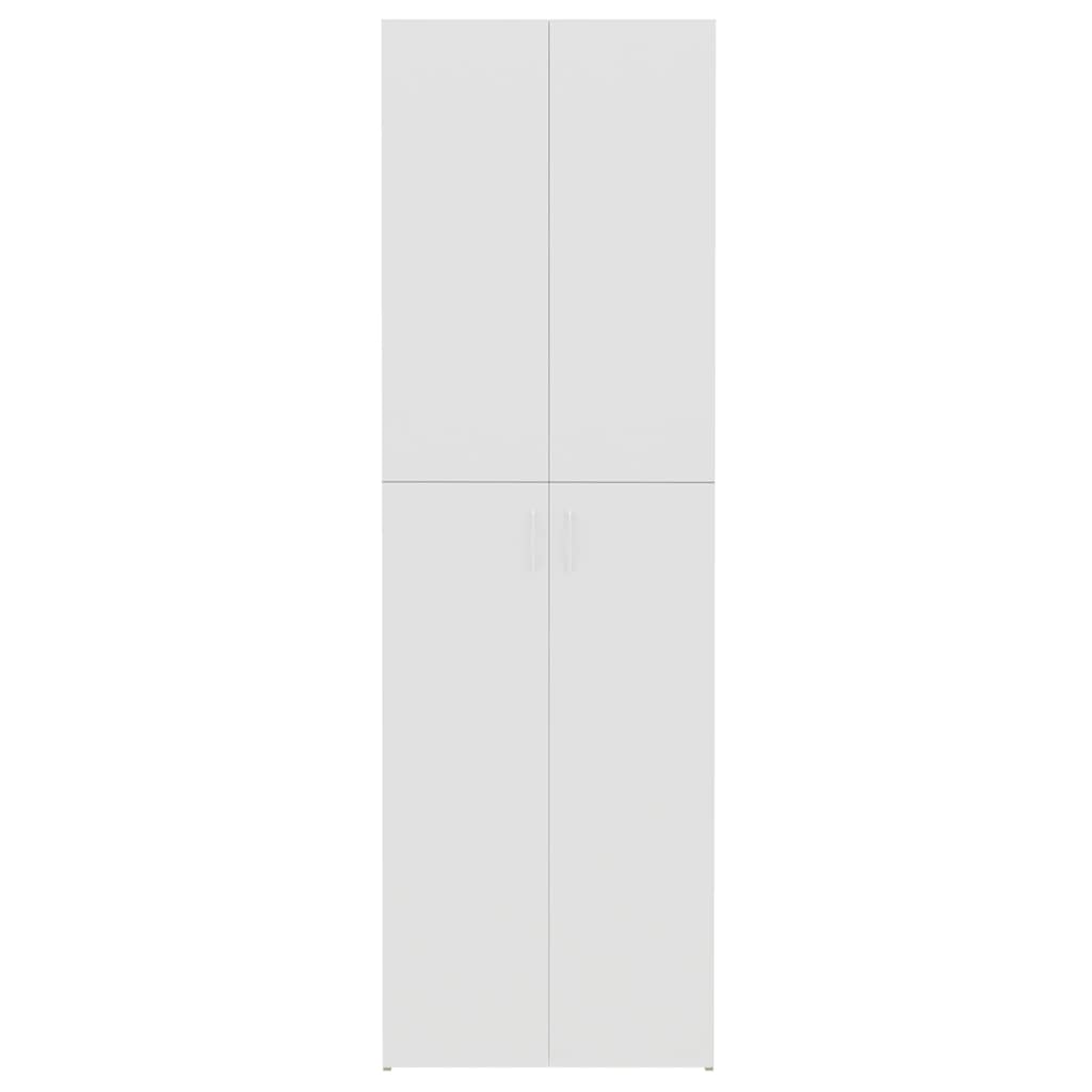 Ντουλάπα Γραφείου Λευκή/Sonoma Δρυς 60x32x190 εκ. Μοριοσανίδα
