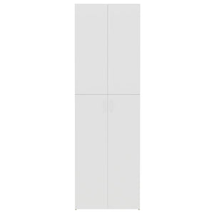 Ντουλάπα Γραφείου Λευκή/Sonoma Δρυς 60x32x190 εκ. Μοριοσανίδα