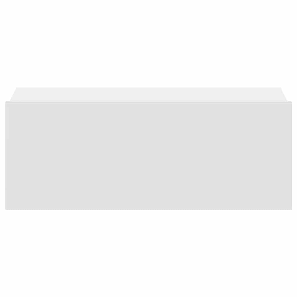 Κομοδίνο Κρεμαστό Λευκό 40 x 30 x 15 εκ. από Επεξεργασμένο Ξύλο