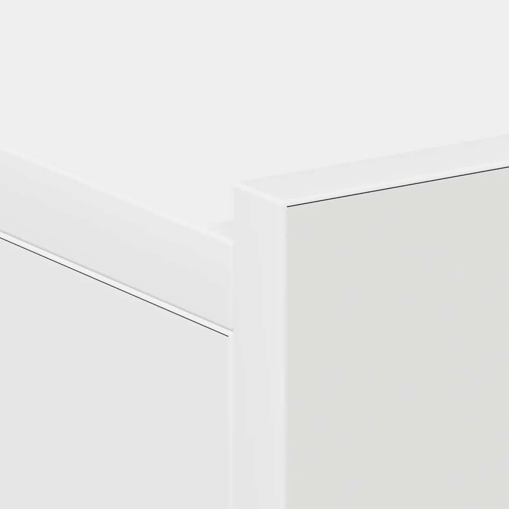 Κομοδίνο Κρεμαστό Λευκό 40 x 30 x 15 εκ. από Επεξεργασμένο Ξύλο