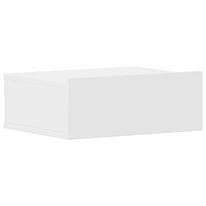 Κομοδίνα Κρεμαστά 2 τεμ. Λευκά 40 x 30 x 15 εκ. Επεξ. Ξύλο