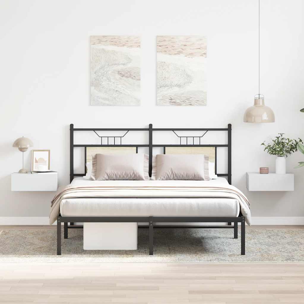 Κομοδίνα Κρεμαστά 2 τεμ. Λευκά 40 x 30 x 15 εκ. Επεξ. Ξύλο