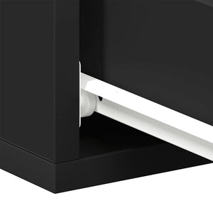 Κομοδίνο Κρεμαστό Μαύρο 40 x 30 x 15 εκ. από Επεξεργασμένο Ξύλο - Pakobazaar
