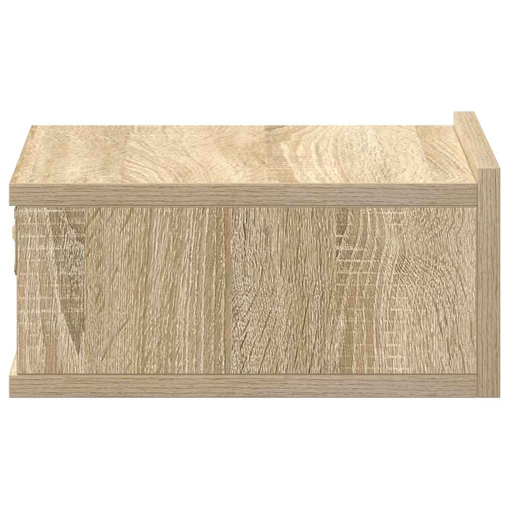 Κομοδίνο Κρεμαστό Sonoma Δρυς 40x30x15 εκ. από Επεξ. Ξύλο