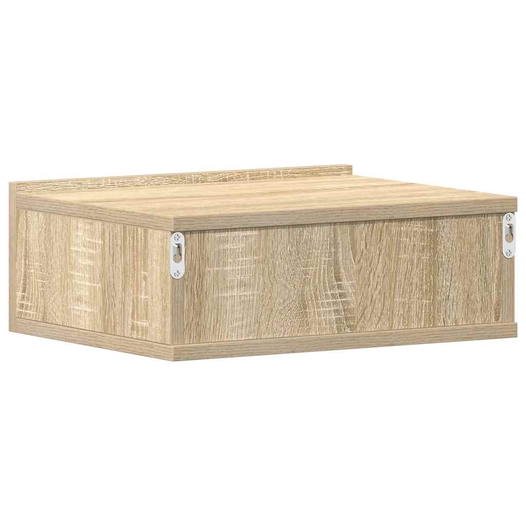 Κομοδίνο Κρεμαστό Sonoma Δρυς 40x30x15 εκ. από Επεξ. Ξύλο
