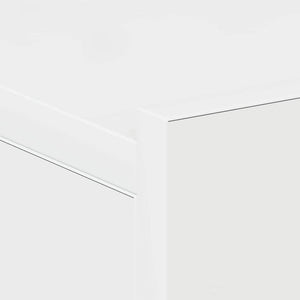 Κομοδίνα Κρεμαστά 2 τεμ. Γυαλ. Λευκό 40x30x15εκ. από Επεξ. Ξύλο