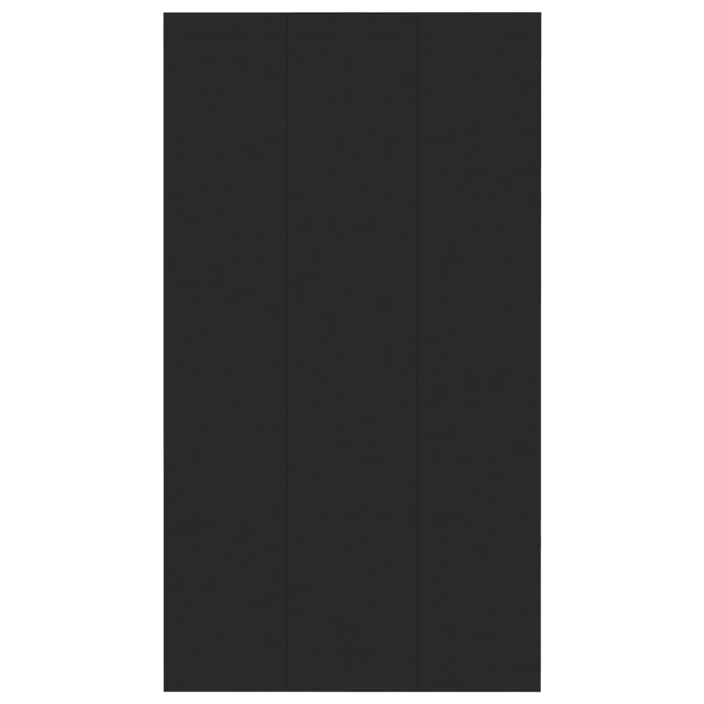 Ραφιέρα / Βιβλιοθήκη Μαύρη 66x30x98 εκ. από Επεξεργασμένο Ξύλο