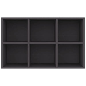 Ραφιέρα / Βιβλιοθήκη Γκρι 66x30x98 εκ. από Επεξεργασμένο Ξύλο - Pakobazaar