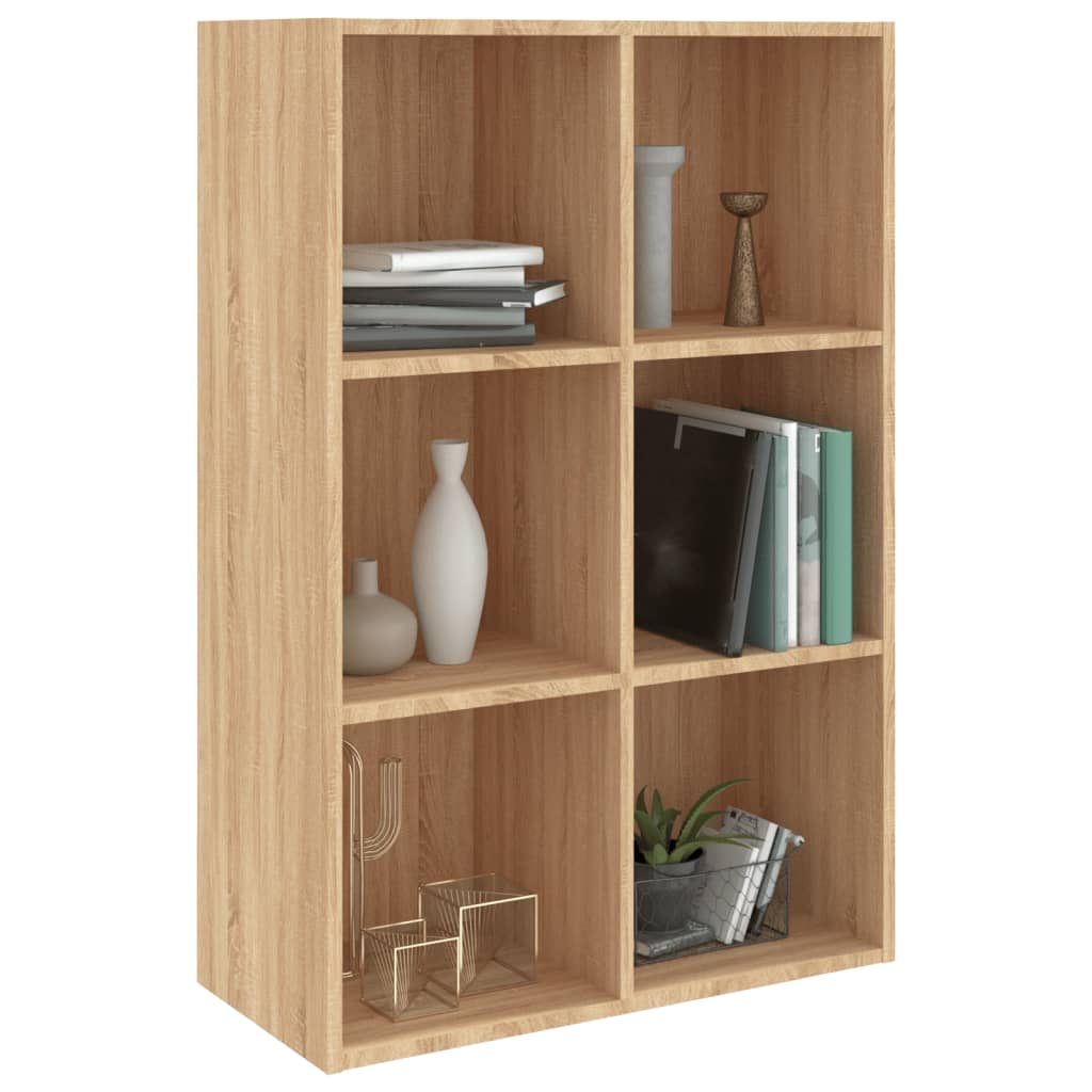 Ραφιέρα / Βιβλιοθήκη Sonoma Δρυς 66x30x98 εκ. από Επεξ. Ξύλο - Pakobazaar