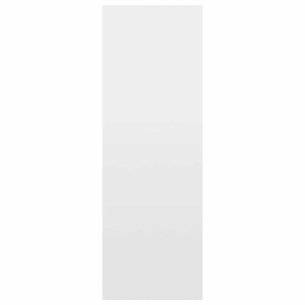 Ραφιέρα/Βιβλιοθήκη Γυαλιστερό Λευκό 66x30x98 εκ. Επεξ. Ξύλο - Pakobazaar